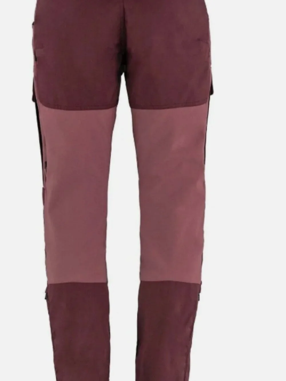 WOMENS FJALLRAVEN KEB TROUSERS CURVED FIT SIZE US 6 32 INSEAM PORT PURPLE - Picture 2 of 3